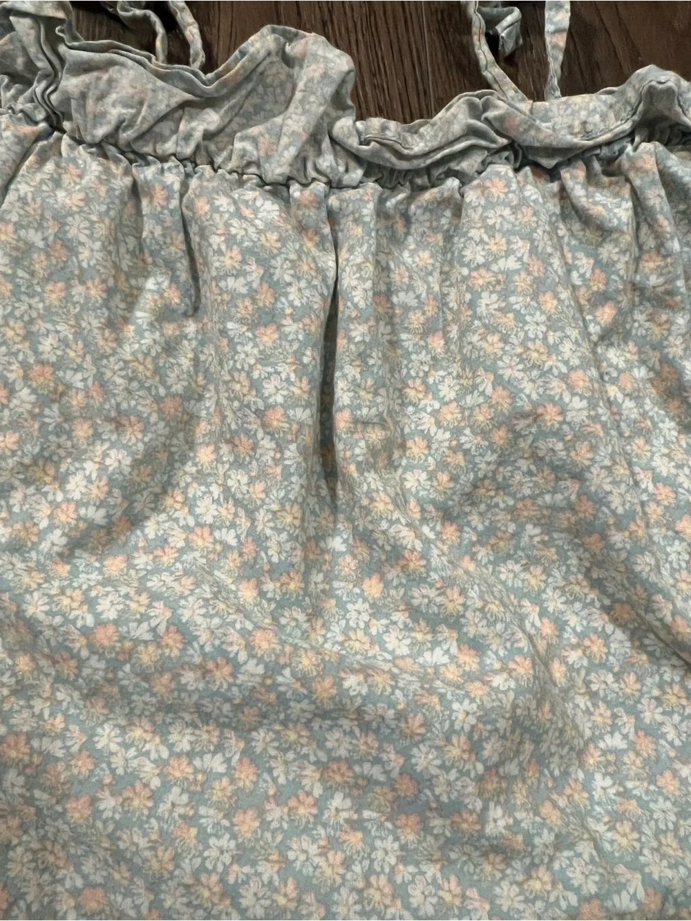 OshKosh B'gosh Light Blue Floral Tank Top